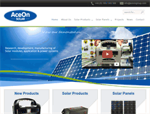 Tablet Screenshot of aceonsolar.com